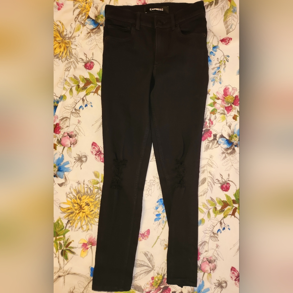 Womens Express Black Jeans